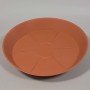 Sottovaso in plastica - 16 Cm / Cotto