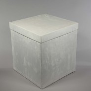 Scatola in velluto - 35x40 Cm / Bianco