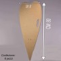 Sagome "Cuore" in cartone 6 Pezzi - 30x80 Cm / Avana