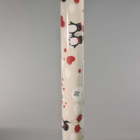 Bobina profumata in PPL alta densità "Love Penguin" 1x25 M / Crema