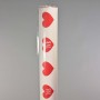 Bobina profumata  in PPL alta densità "Hearts" - 1x25 M / Bianco
