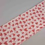 Spezzoni per rosa stampati con cuori 100 PZ - 25x100 Cm / Bianco