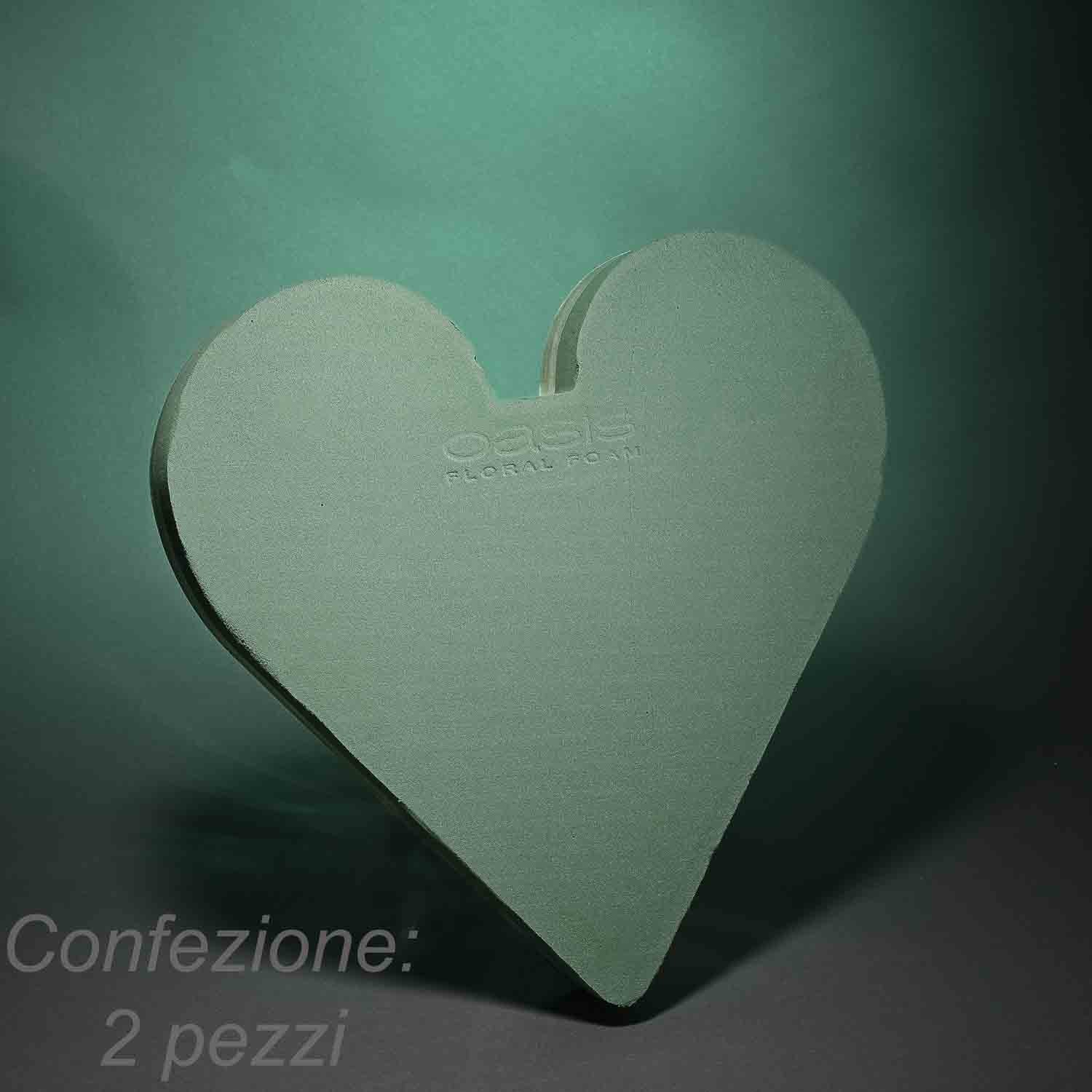 Cuore in spugna 38 Cm - 2 pezzi