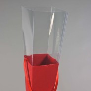 Coni in carta per Rosa 10 PZ - 7x53 Cm / Rosso