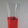 Coni in carta per Rosa 10 PZ - 7x53 Cm / Rosso