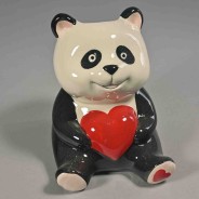 Vasetto animaletto con cuore  - 14,3x12x12 Cm / Assortito