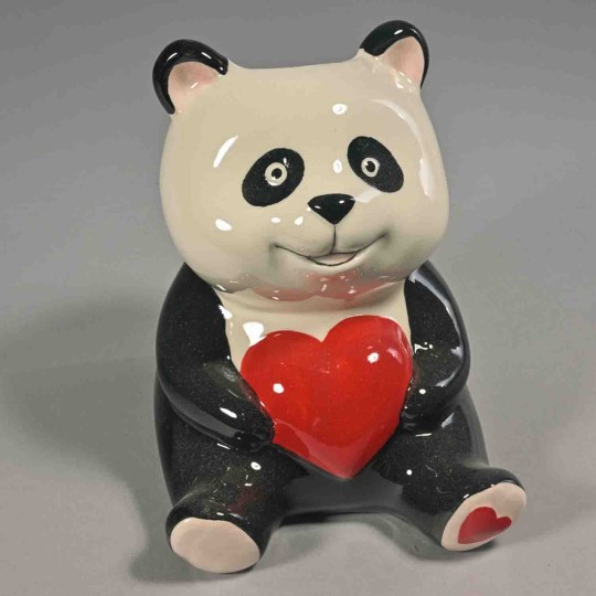 Vasetto animaletto con cuore  - 14,3x12x12 Cm / Assortito