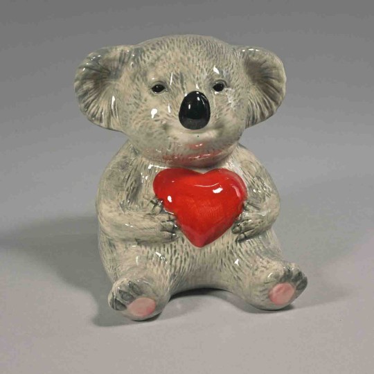 Vasetto animaletto con cuore  - 14,3x12x12 Cm / Assortito