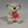 Vasetto animaletto con cuore  - 14,3x12x12 Cm / Assortito
