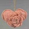 Cuore in stoffa - 12 Cm / Rosa