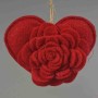 Cuore in stoffa - 12 Cm / Rosso