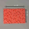 Buste perlate 50 PZ - 40 My 16x25 Cm / Rosso con cuori