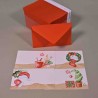 Biglietti e buste natalizie 7x11 Cm - Pacchi di Natale / Buste rosse