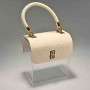 Scatola regalo "Borsetta" - 15,8x18x10 / Crema