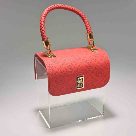 Scatola regalo "Borsetta" - 15,8x18x10 / Rosso