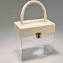 Scatola regalo "Borsetta" - 17x10,3x16 / Crema