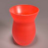 Vaso in vetro con cuori - 14x18 Cm / Rosso