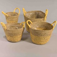 Cesti decorativi "Erba" - Set 4 Pezzi / Assortito