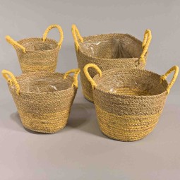 Cesti decorativi "Erba" - Set 4 Pezzi / Assortito