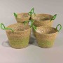 Cesti decorativi "Erba" - Set 4 Pezzi / Assortito