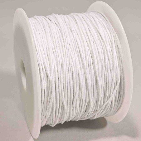 Corda in cotone cerato - 1 Mm x 200 M / Bianco