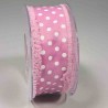 Nastro "Cotone" a pois - 38 Mm x 10 M / Ciclamino
