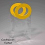 Borsine in PPL con manici 6 PZ - 8x7x12 Cm / Trasparente