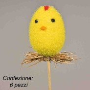 Pulcini in pick 6 PZ - 29 Cm / Giallo