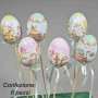 Uova in pick 6 PZ - 28 Cm / Colori e fantasie mix