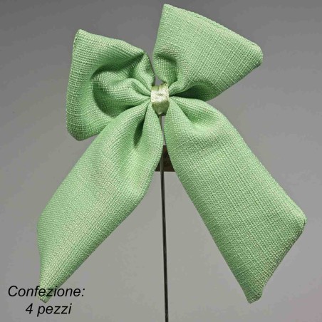 Fiocco in pick 4 PZ - 34 Cm / Verde menta