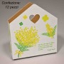 Casetta in carta "Mimosa" 12 PZ - 14x4,5x10,5 Cm / Bianco