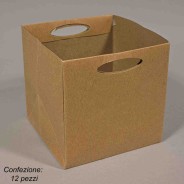 Coprivasi in carta 12 PZ - 14,5x13,5 / Avana