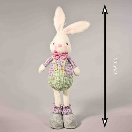 Coniglietto in stoffa in piedi - 15x11x60 Cm