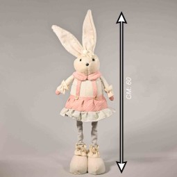 Coniglietta in soffa in piedi - 60 Cm