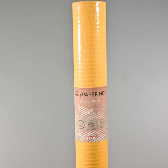 Bobina in ecorete - 50 Cm x 25 M / Giallo