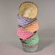 Cesti colorati 6 PZ - 20x10 Cm / Mix Color