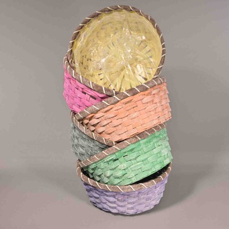 Cesti colorati 6 PZ - 26x11,5 Cm / Mix Color