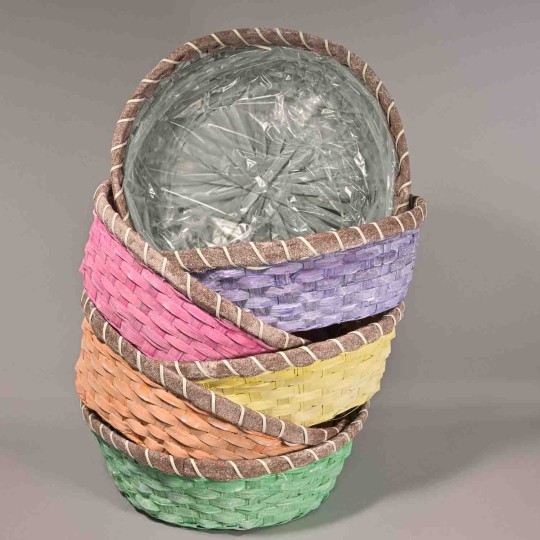 Cesti colorati 6 PZ - 32x10 Cm / Mix Color
