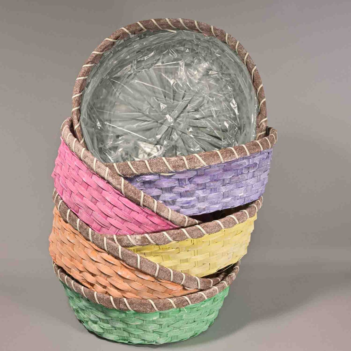 Cesti colorati 6 PZ - 32x10 Cm / Mix Color