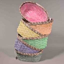 Cesti colorati 6 PZ - 24x14x10,5 Cm / Mix Color