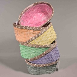Cesti colorati 6 PZ - 29x18x12 Cm / Mix Color