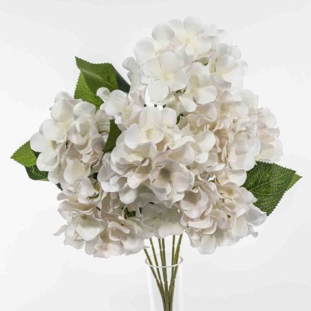 Ortensia in mazzo - 45 Cm / Bianco
