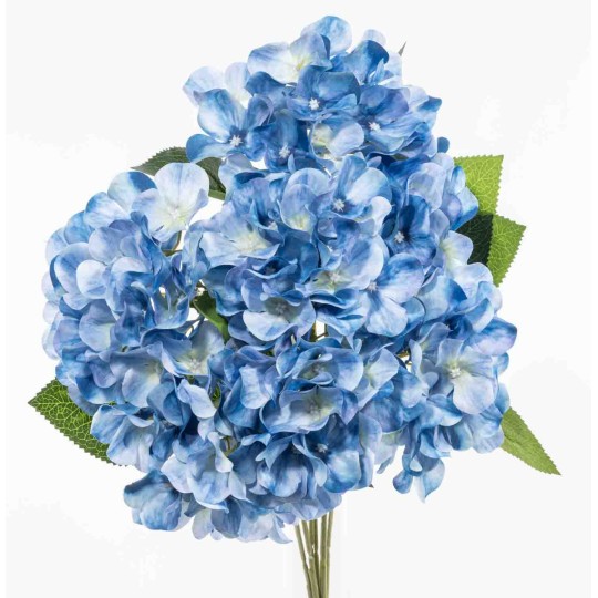Ortensia in mazzo - 45 Cm / Blu