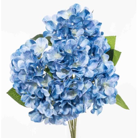 Ortensia in mazzo - 45 Cm / Blu