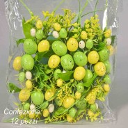Pick con uova 12 PZ - 16 Cm / Verde