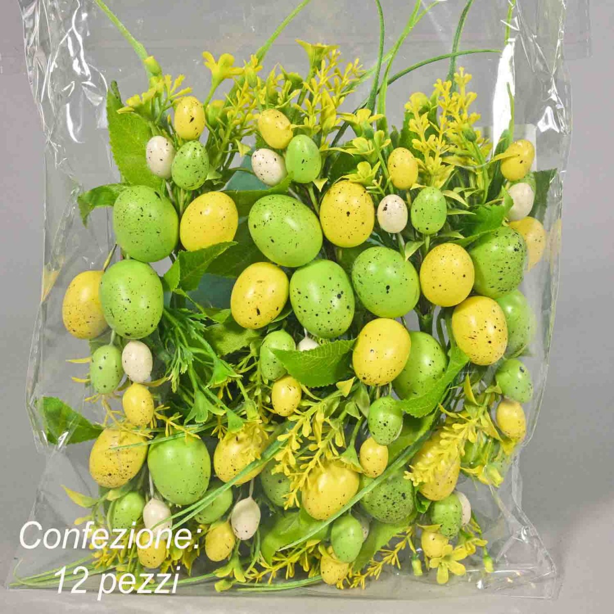 Pick con uova 12 PZ - 16 Cm / Verde