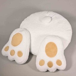 Cuscino coniglietto peluche - 17x19x20 Cm / Bianco