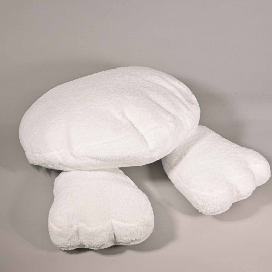Cuscino coniglietto peluche - 17x19x20 Cm / Bianco