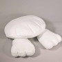 Cuscino coniglietto peluche - 17x19x20 Cm / Bianco