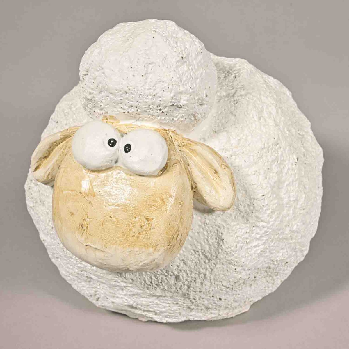 Pecorella in ceramica - 20x16x17 Cm / Bianco